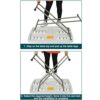 Garden Furniture Sets Folding table ultralight portable adjustable height folding camping table home small table childrens study desk single lapt