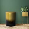 Trade AM Zeus02886 End Table 18 Diameter x 20 H GoldBlack