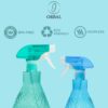 Orbal Set of 2 – Leak & Clog Proof Large Spray Bottles with Powerful Precise Sprayer and Firm Lock for Jet, Mist & Stream. 500ml Water Spray Bott