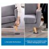 RCHYFEED Reusable Furniture Slider for Carpet 5 inch, 8 Pcs Furniture Sliders and Gliders Heavy Duty, 127mm Blue Furniture Pads for Effortlessly