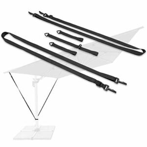 honju Home Wind Shield for Large Cantilever Parasols Crank Umbrellas [Quality Made in EU] Wind Resistant Weatherproof Suitable for Any Parasol wi