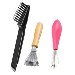 Hair Brush Cleaner Tool Set3 Pieces Hair Brush Cleaning Tool Comb Cleaning Brush Comb Cleaner Brush Hair Brush Cleaner for Removing Hair Dust Hom