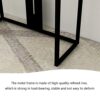 Axdwfd Console table Living Room Coffee Table Marble Console Table with Metal Frame Hall Corridor Table Suitable For Dining Room and Living Room