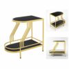 Living Room Marble Simple Round Side Table Coffee Table Sofa Table WhiteBlack