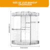 Makeup Organiser 360 Degree Rotating 7 Adjustable Layers Large Capacity Cosmetic Organiser Transparent Make Up Organisers and Storage