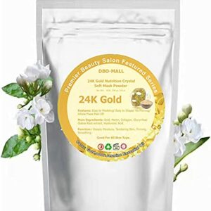 Hydro Jelly Peel Off Mask Powder 500g 24K Gold Modeling Soft Mask Powder Beauty Salon Professional SPA Gel Mask ClayMudPowder For Skincare Treatm