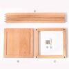 Side Table Compact Accent Table Simple Solid Wood Flowerpot Holder Tall Rectangular Display Stand for Living Room Corner Vase DisplaySize100CMCol