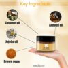 HerbOrganic Brown Sugar Lip Scrub  30 g  Dead Sea Salt Jojoba Oil and Sweet Almond Oil Smooth and Organic Skin Care Lip Balm