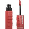 Maybelline New York Lip Colour Smudgefree Long Lasting up to 16h Liquid Lipstick Shine Finish SuperStay Vinyl Ink 15 Peachy