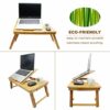 SMIBUY Bamboo Laptop Bed Desk, Breakfast Serving Tray, Notebook Computer Stand (Natural)