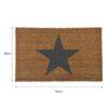 Garden Trading Star Doormat - Natural Crafted in Coir | Indoor Use Only | H2 X W65 X D40cm