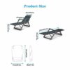 Heavy Duty Garden Furniture Sets Sun LoungerCamping Garden Chairs Folding Zero Gravity Deck Chair Recliner Reclining Waterproof Chaise Loungers M