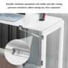 Wall Mounted Folding Table Multifunction Storage Rack With Storage Compartments Space Saving Retractable Computer Desk for Balcony Bay Window Liv