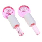 Ice Globes for Facials2PCS Ice Roller for Face Cold  Hot Facial Roller Massage for Eyes Neck Daily Beauty Facial Tools Skin Care Tools Reduce Puf