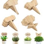 40Pcs Bamboo Plant Labels, Wooden Bamboo Plant Tags Garden Markers Plant Labels for Outdoor Plants