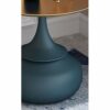 HZF Round Coffee Table Light Luxury Corner Table Living Room Sofa Side Table Small Marble Round Table Iron Simple Round TableColorBlack C