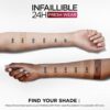 LOreal Paris Infallible 24H Fresh Wear Foundation In A Powder Longwear Coverage Mattifying Finish Available In 6 Shades Shade 120 Vanilla