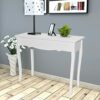 vidaXL Dressing Console Table White Hall Side Makeup Vanity Desk Home Bedroom