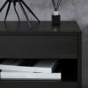 QLIGHA Bedside Tables with 2 Drawers Nightstand Cabinet with Open Storage Shelf Small End Side Table Wood Sofa Coffee Tea Table for Living RoomBe