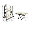 oiakus Multifunctional Folding Table Kitchen Table Space Saving Deformed Wooden Dining Table 5 Layer Bookshelf for Dining Room Kitchen Living Roo