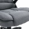 Cherry Tree Furniture Executive Recline Extra Padded Office Chair (Grey Fabric)