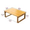 JKGHK Foldable Coffee Tables Rectangle Low TableMinimalist Bamboo End Table Small Dinning TableBedroom Bay Window Side Table Cocktail Desk Tablef