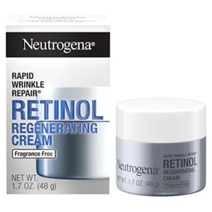 Neutrogena Rapid Wrinkle Repair Hyaluronic Acid Retinol Cream Anti Wrinkle Cream Face Moisturizer Neck Cream  Dark Spot Remover for Face  Day  Ni