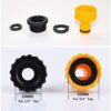 VReder Garden Hose Fitting Set, including Hose End Quick Connector, Hose Waterstop Aqua Stop Connector, 2in1 Threaded Tap Connector Faucet Adapte