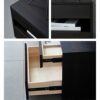 QLIGHA Bedside Tables with 2 Drawers Nightstand Cabinet with Open Storage Shelf Small End Side Table Wood Sofa Coffee Tea Table for Living RoomBe