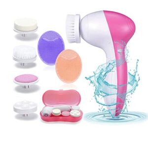 Facial Cleansing Brush 4IN1 Electric Face BrushFace Massager SiliconeGifts for Teenage GirlsFace Scrubber for ExfoliatorBlackhead RemoverDeep Ski
