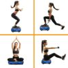 Dskeuzeew Vibration Plate Exercise Machine - Oscillation, Waver Machine Vibration with Bluetooth Speakers, Rope Skipping 99 Levels Massage Vibrat
