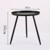 HDDFG Small Coffee Table Modern Minimalist Sofa Living Room Side Balcony Coffee Table Bedside Triangle Small Round Table Table Coffee Color  Blac