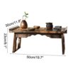 End Tables Foldable Coffee TableRetro coffee table coffee tablelow table country tatami table used in living room bedroom Color  Brown Size  50x3