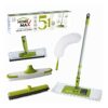 HOME MAX 5 in 1 Home Cleaning Kit with Extension Pole Replacement Heads to Keep All Surface of Homes Tidy | Includes Soft Rubber Broom Indoor, Wi