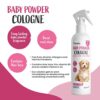 Baby Powder Cologne for Dogs 250ml  LongLasting Deodoriser  Conditioner for Pets