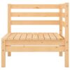 HINSD 3 Piece Garden Lounge Set Solid PinewoodMaterial Solid pinewoodCornerMiddle sofa dimensions 63.5 x 63.5 x 62.5 cm L x W x H
