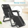 Heavy Duty Garden Furniture Sets Sun LoungerCamping Garden Chairs Folding Zero Gravity Deck Chair Recliner Reclining Waterproof Chaise Loungers M