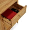 ClickDecor Alcott Single Drawer and Storage Cabinet Modern Side End Accent Bedroom or Living Room 19 Table Width Fully Assembled Light Brown