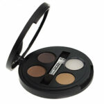 Gosh Eye Brow Kit 3 Powder Brown Eyebrow Shades Fixing Wax Brush and Mirror Compact 001