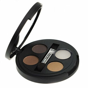 Gosh Eye Brow Kit 3 Powder Brown Eyebrow Shades Fixing Wax Brush and Mirror Compact 001