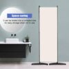JVVMNJLK 4 Panel Room Divider 6Ft Portable Office Divider Convenient Movable Folding Partition Privacy Screen for Bedroom Dining Room Study Beige