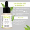 Skincyclopedia 2 Salicylic Acid Serum with Tea Tree Oil Niacinamide and Zinc  Acne Treatment Blackheads and Pore Minimizer for Oily and Combinati