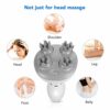 Electric Scalp Massager Head Massager with 4 Removable Fingers Attachments Waterproof Portable Neck Massager for Head Scalp Cleansing Relaxing