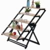 oiakus Multifunctional Folding Table Kitchen Table Space Saving Deformed Wooden Dining Table 5 Layer Bookshelf for Dining Room Kitchen Living Roo
