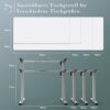 Rolling Desk Foldable Computer Table Adjustable Portable Laptop Desk Rotate Laptop Bed Table Lifted Standing Desk Living Room Desks Laptop Cart