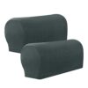 Amusingtao Armrest Covers Sofa Set of 2 Stretch Armchair Couch Anti-Slip Waterproof Furniture Protector Slipcovers for Armrest Chair Covers (Wine