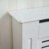 Vida Designs Milton Radiator Cover Modern White Painted MDF Cabinet, Large & Milton Radiator Cover Modern White Painted MDF Cabinet, Small