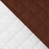 subrtex Quilted Sofa Cover Reversible Sofa Protector 3 Seaters Armchair Cover with Adjustable Elastic Straps, Side Storage Pocket (Sofa,Sand) (So