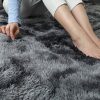 LSXU Rug For Living Room Bedroom Soft Shaggy TieDye Area Rugs Plush Fluffy NonSlip Living Room Rug Modern Indoor Home Kidsroom Decor Carpet Dark
