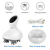 Electric Scalp Massager Head Massager with 4 Removable Fingers Attachments Waterproof Portable Neck Massager for Head Scalp Cleansing Relaxing